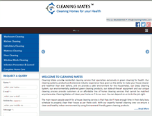 Tablet Screenshot of cleaningmates.com